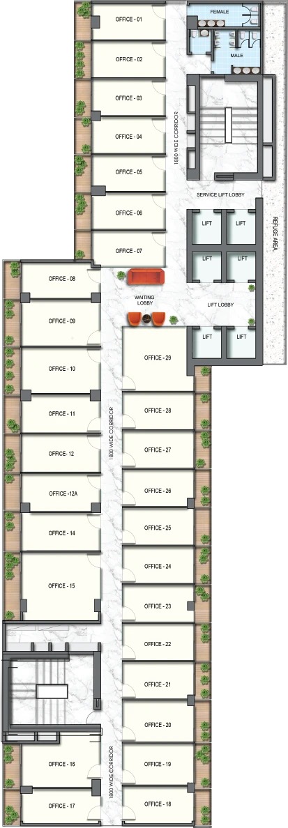 trehan iris noida floor plan